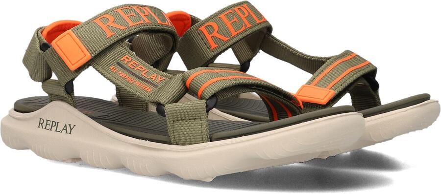 Replay Jongens Sandaal Spacer 2 Army Green Fluo Kaki