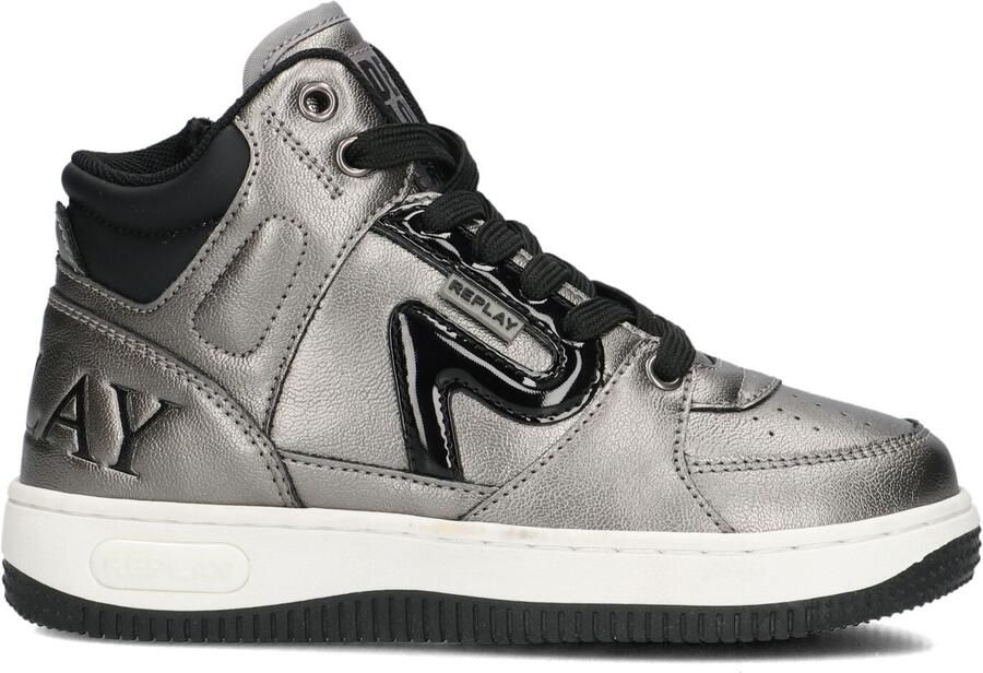 Replay Epic Jr 18 Meisjes Hoge Sneaker Donkere zilverkleur