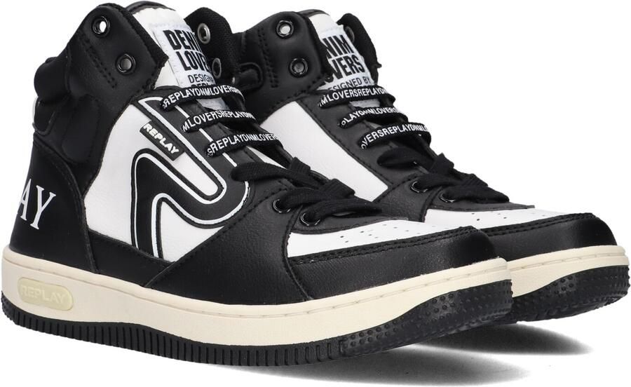 Replay Epic JR Mid Boy 4 JZ430019S-0008 Zwart Wit