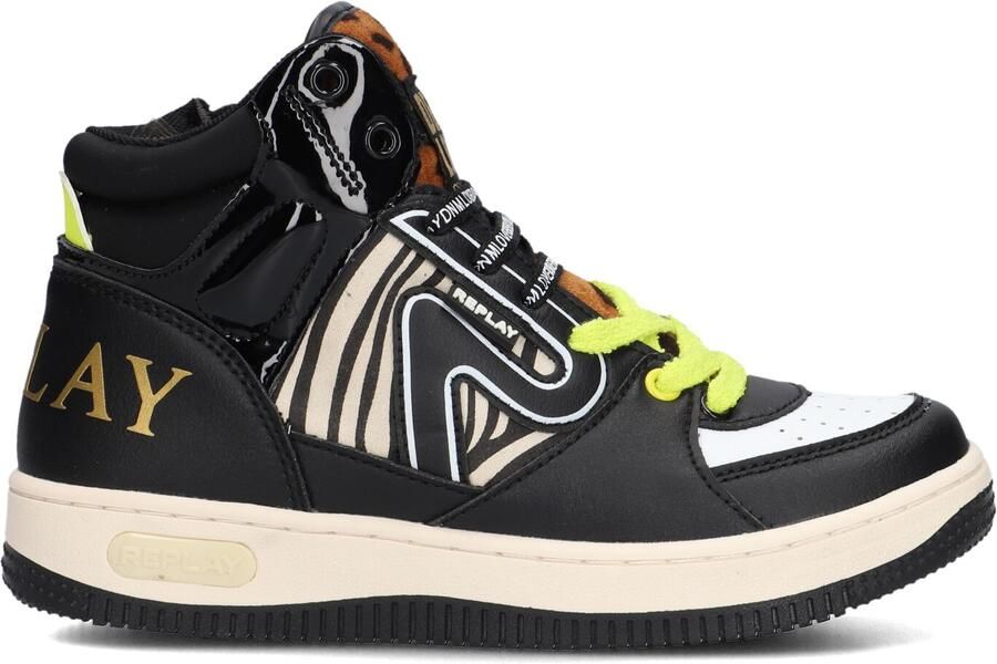 Replay Epic JR Mid Girl 9 JZ430022S-3391 Zwart Wit