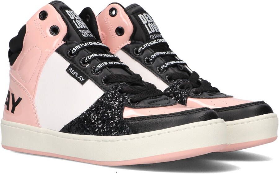 Replay Roze Hoge Sneaker Cobra 1