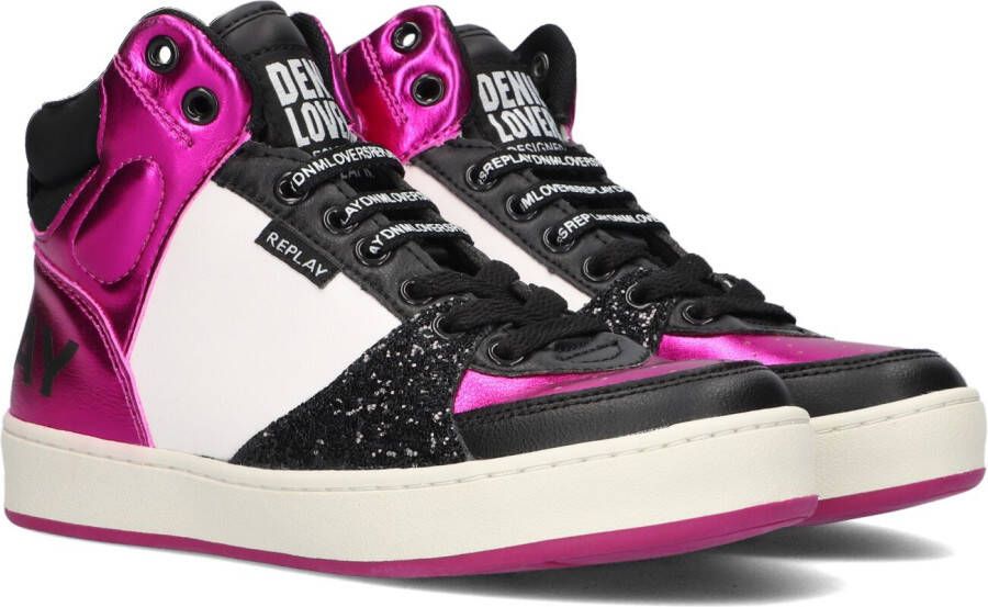 Replay Roze Hoge Sneaker Cobra 7cc