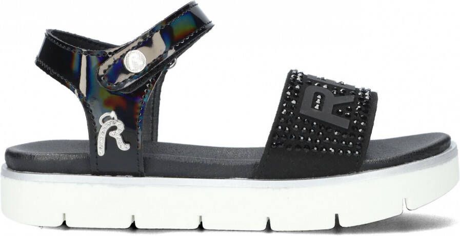 Replay sandalen met steentjes zwart Meisjes Imitatieleer Logo 31