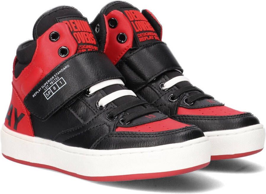 Replay Zwarte Hoge Sneaker Cobra