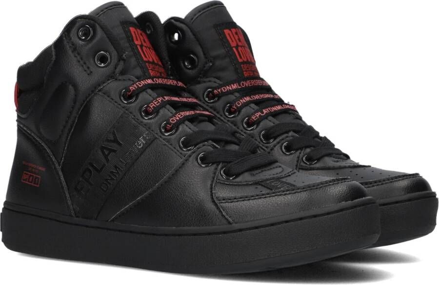 Replay Zwarte Hoge Sneaker Cobra