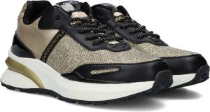 REPLAY Athena sneakers met glitters goud zwart