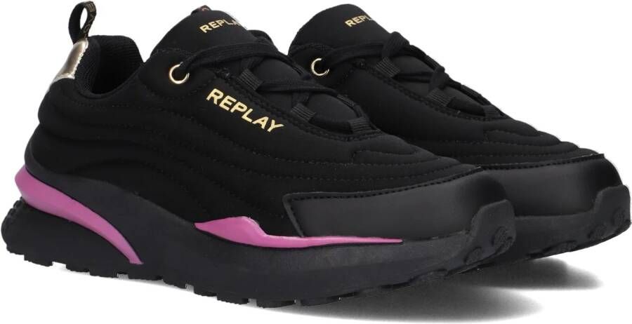 Replay Athena Jr Lage sneakers Meisjes Kids Zwart