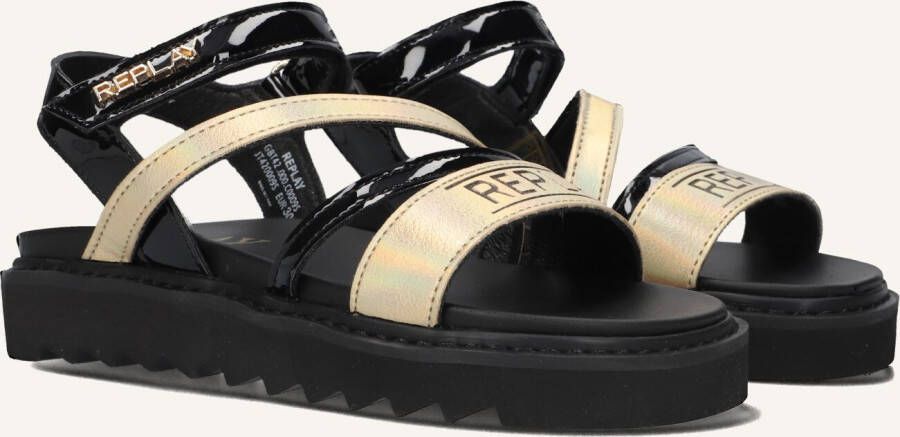 Replay Alicante Jr 6 Sandalen Meisjes Zwart