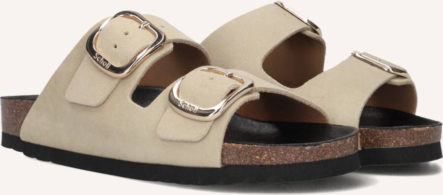 SCHOLL Slippers Dames Noelle Maat: 40 Materiaal: Suède Kleur: Beige