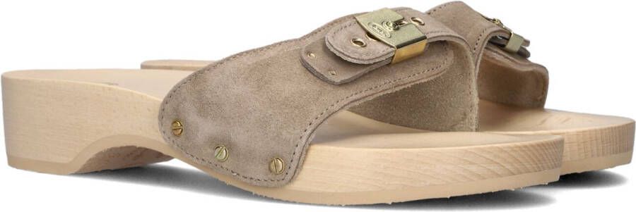 Bruin Tinten Pescura Heel Slippers Dames Beige