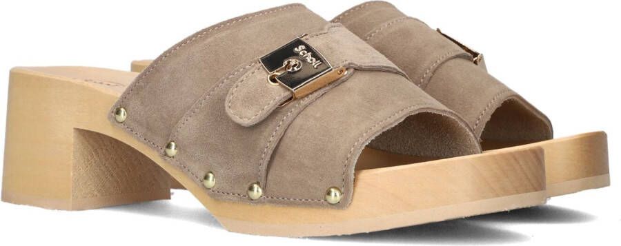 SCHOLL Muiltjes Dames Pescura Sarah Maat: 38 Materiaal: Suède Kleur: Taupe