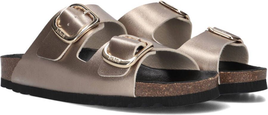 SCHOLL Slippers Dames Noelle Maat: 41 Materiaal: Leer Kleur: Taupe