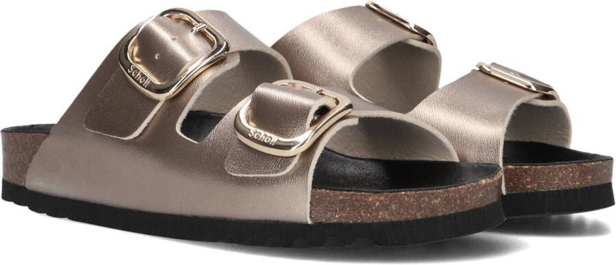 Scholl Metallic Taupe Slippers Noelle Beige Dames