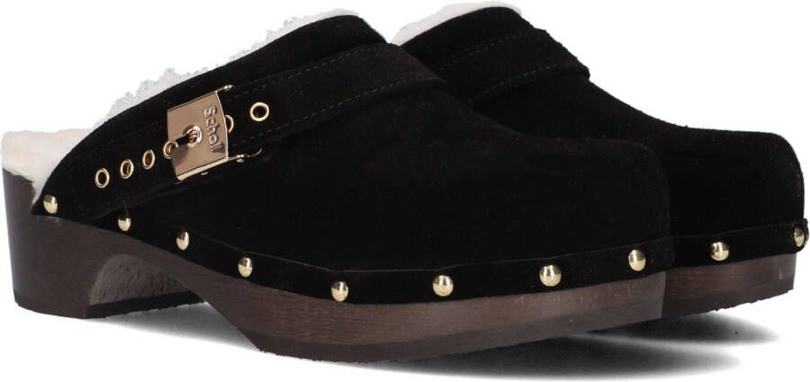 SCHOLL Clogs Dames Pescura Robin Maat: 37 Materiaal: Suède Kleur: Zwart