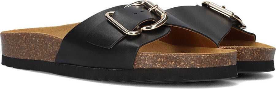 SCHOLL Slippers Dames Eveline Maat: 37 Materiaal: Leer Kleur: Zwart