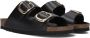 SCHOLL Slippers Dames Noelle Maat: 36 Materiaal: Leer Kleur: Zwart - Thumbnail 1