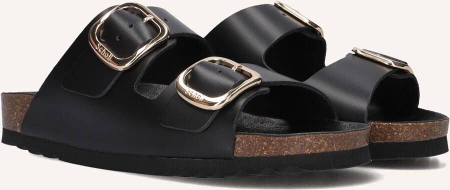 SCHOLL Slippers Dames Noelle Maat: 36 Materiaal: Leer Kleur: Zwart