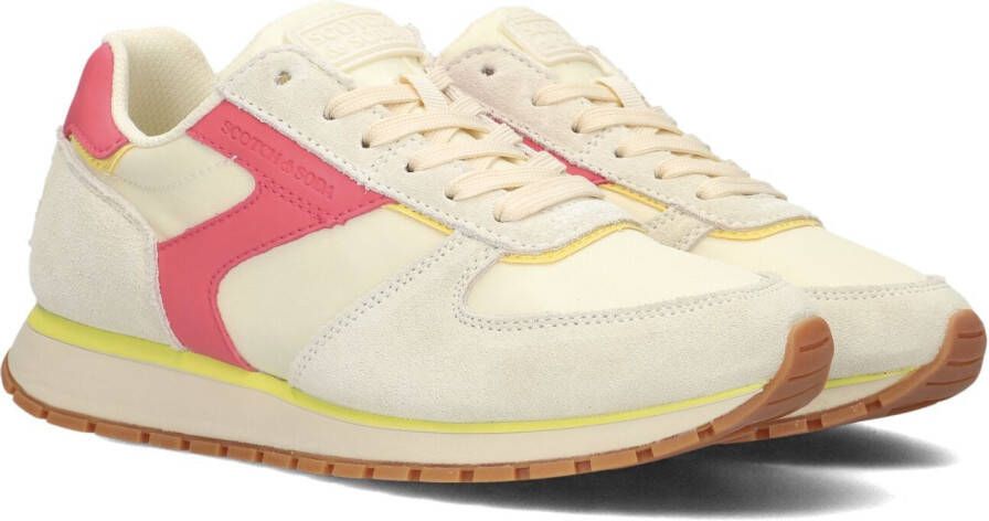 Scotch & Soda Beige Lage Sneakers Inez