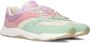 Scotch & Soda Celest 2.0 suède sneakers lichtgroen roze - Thumbnail 1