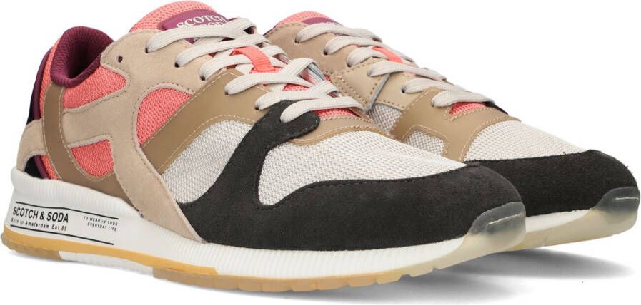 Scotch & Soda Vivex sneakers van synthetisch suède en nylon