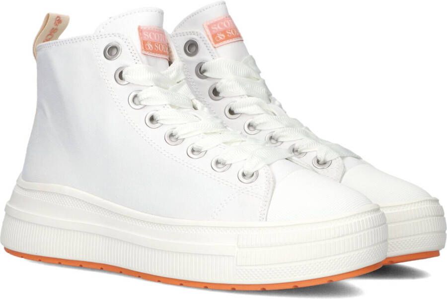 Scotch & Soda Iris Hoge sneakers Dames Wit