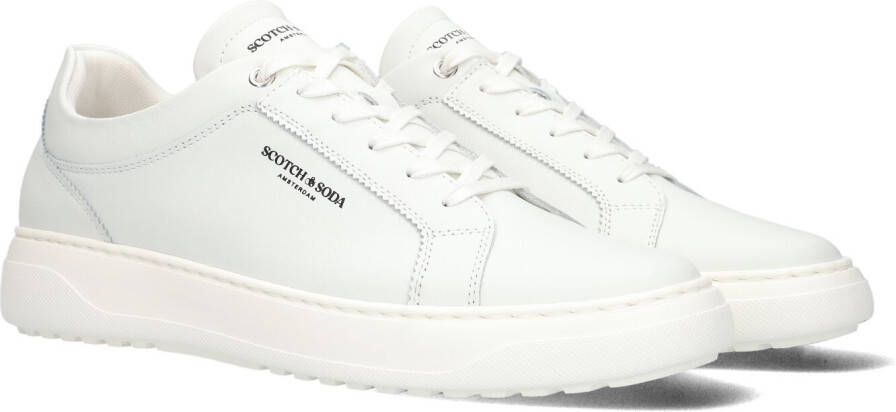 SCOTCH & SODA Lage Sneakers Heren Duran Maat: 44 Materiaal: Leer Kleur: Wit