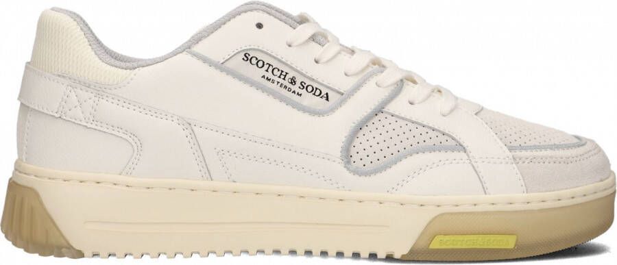 Scotch & Soda New Cup Lage sneakers Leren Sneaker Heren Wit