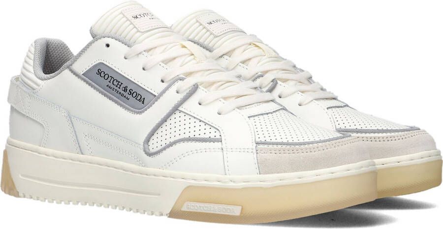 Scotch & Soda New Cup Lage sneakers Leren Sneaker Heren Wit