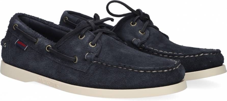 Sebago Veterschoen Heren Portland Flesh Out Blue Navy Blauw