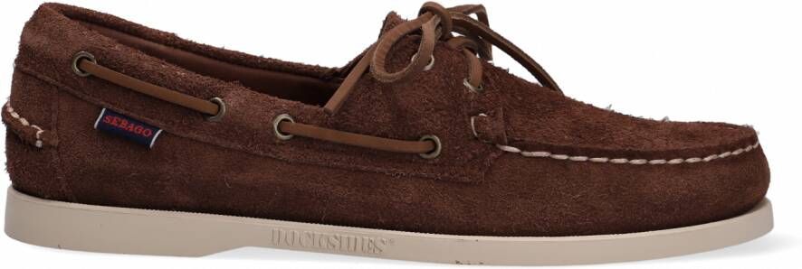 Sebago Docksides Portland Sailor Shoes Brown Heren