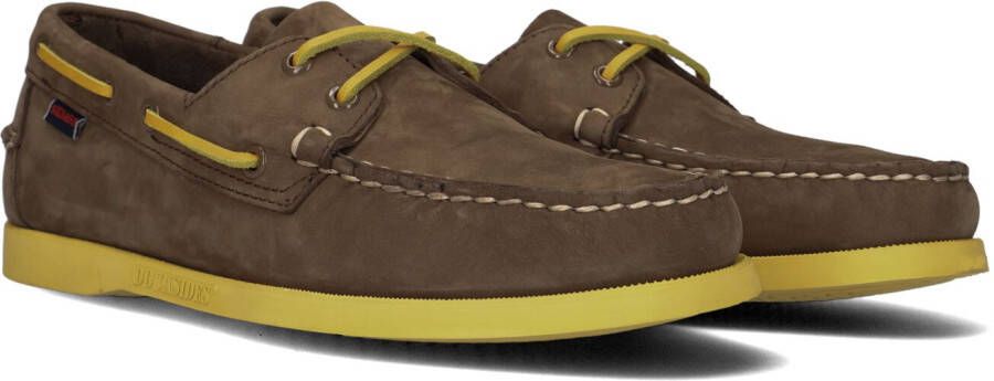 Sebago Bruine Veterschoenen Docksides