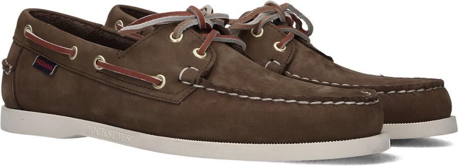 Sebago Dockside Nubuck heren bootschoen Bruin