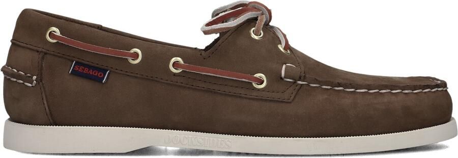 Sebago Dockside Nubuck heren bootschoen Bruin - Foto 4