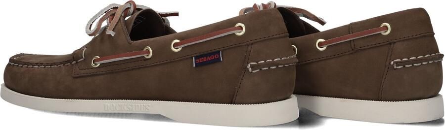 Sebago Dockside Nubuck heren bootschoen Bruin - Foto 5