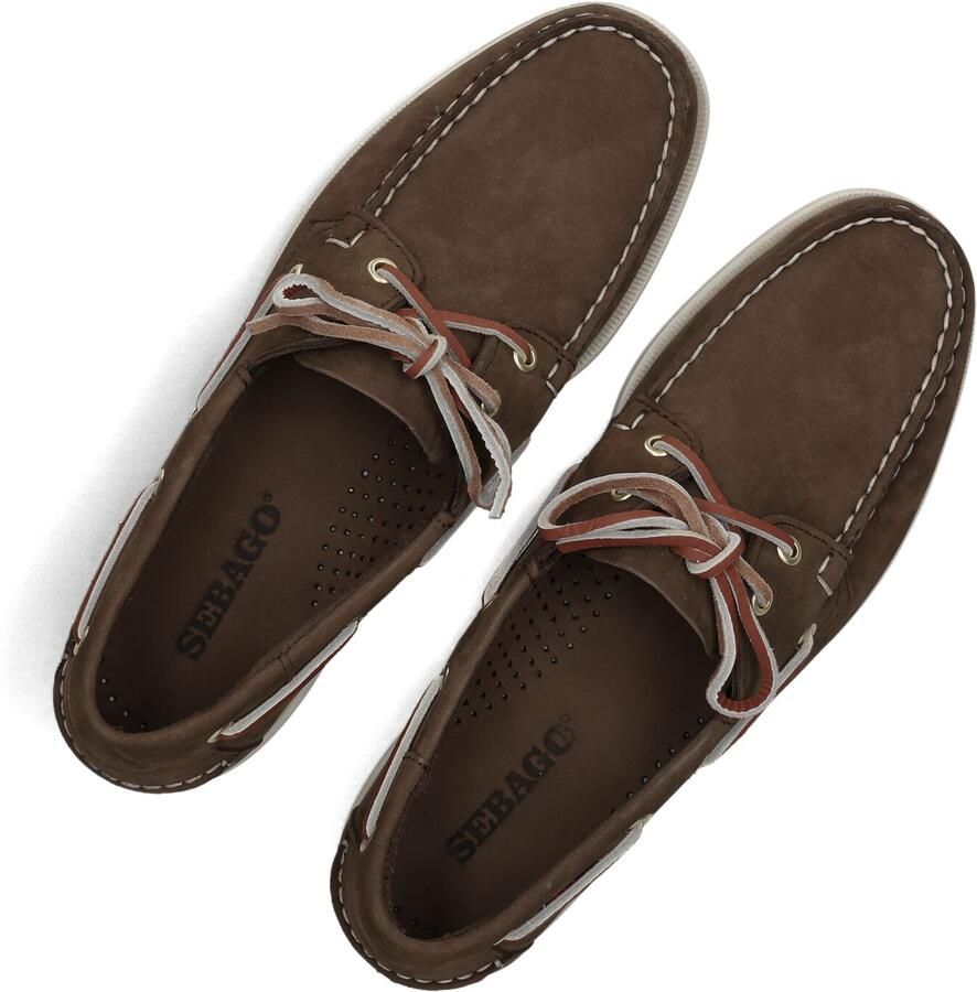 Sebago Dockside Nubuck heren bootschoen Bruin - Foto 2