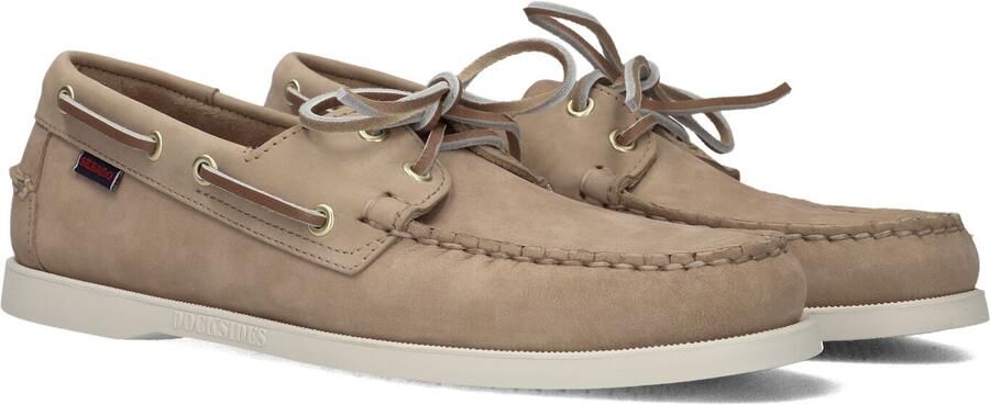 Sebago Docksides Portland Nubuck Beige-Camel