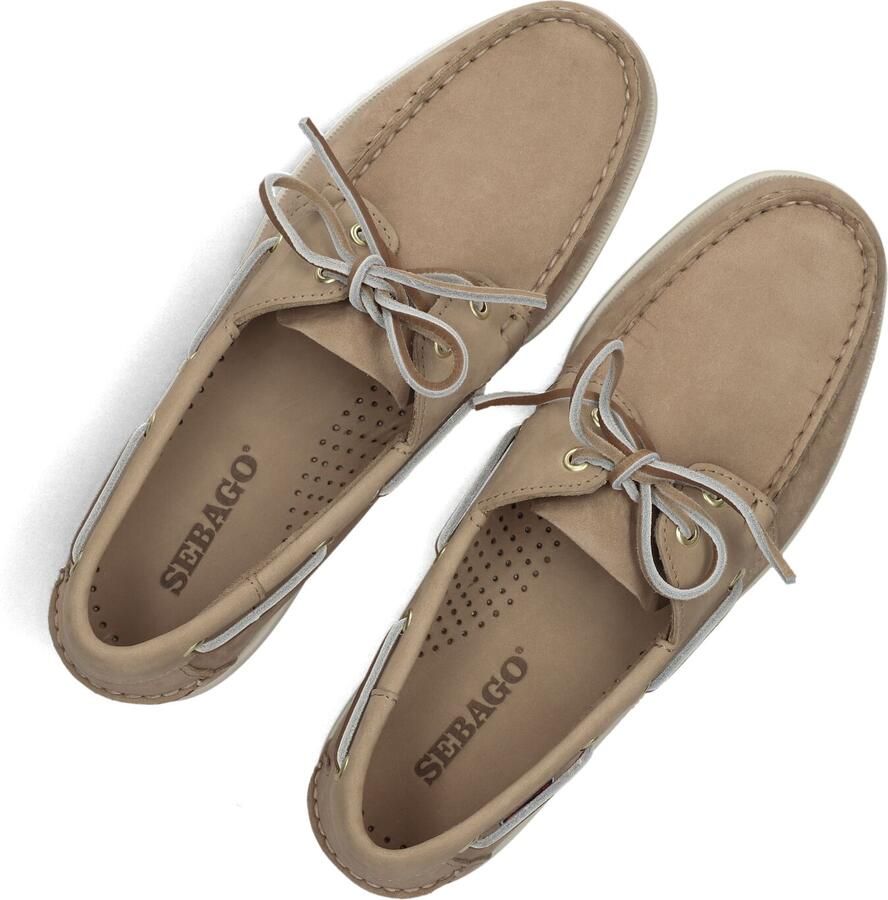 Sebago Dockside Nubuck heren bootschoen Taupe - Foto 2