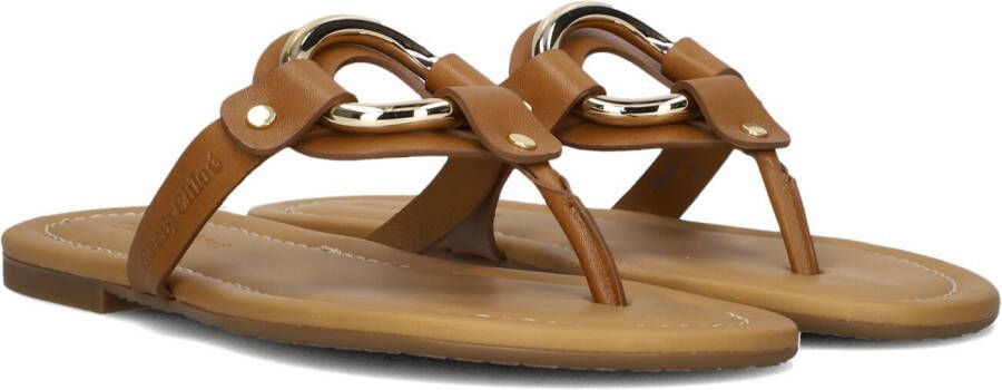SEE BY CHLOÉ See By Chloé Teenslippers Dames Hana Maat: 36 Materiaal: Leer Kleur: Bruin