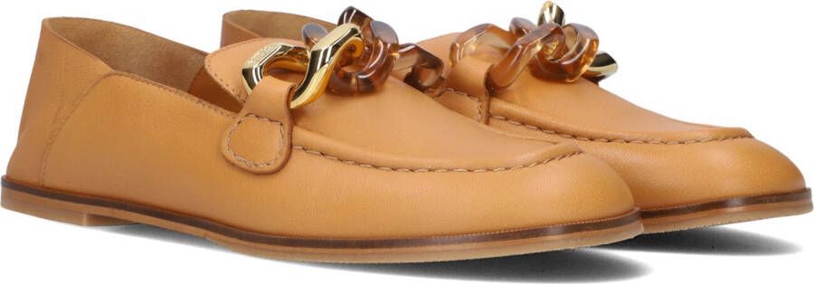 See by Chloé Bruine Leren Loafers Monyca Brown Dames