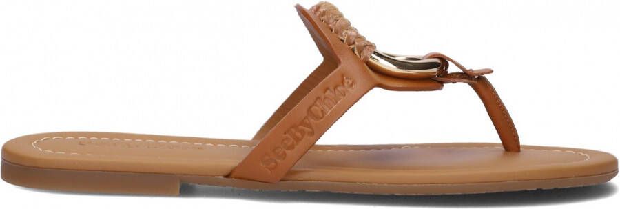 See By Chloé Hana Teenslippers Zomer slippers Dames Cognac
