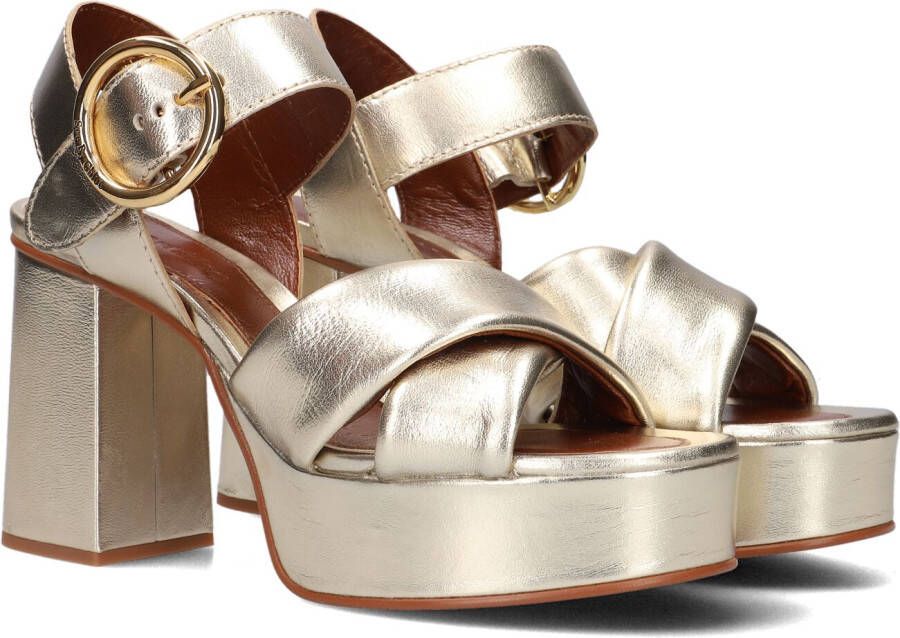 SEE BY CHLOÉ See By Chloé Sandalen Dames Lyna Sandaal Maat: 41 Materiaal: Leer Kleur: Goud