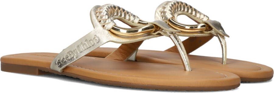 See By Chloé Gouden Teenslippers Hana