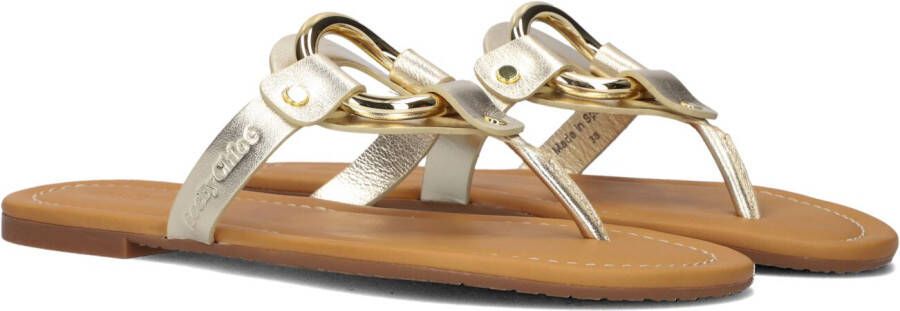 SEE BY CHLOÉ Gouden See By Chloé Teenslippers Hana