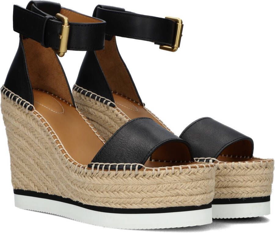 See By Chloé Glyn High Sandalen Met Sleehak Dames Zwart