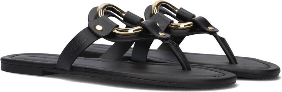 SEE BY CHLOÉ See By Chloé Teenslippers Dames Hana Maat: 36 Materiaal: Leer Kleur: Zwart