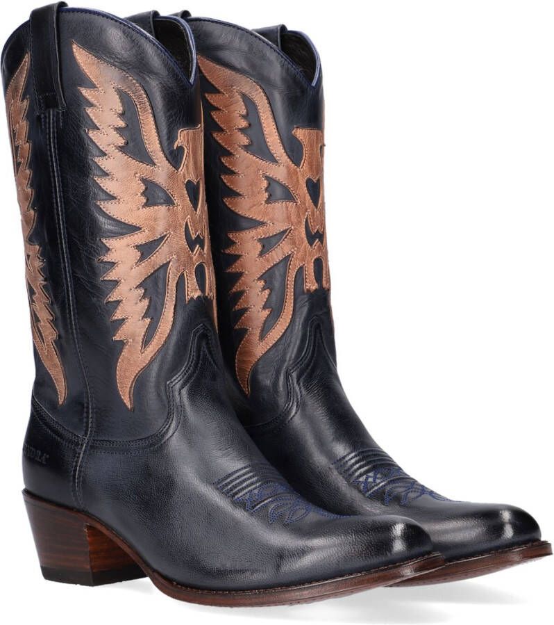 City Western 12763 Cowboylaarzen Western Laarzen Dames Blauw