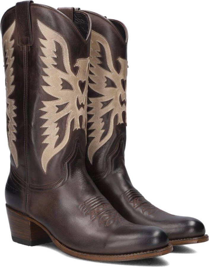 City Western bruin Tinten 12763 Cowboylaarzen Western Laarzen Dames Bruin