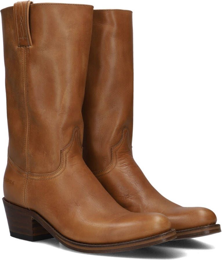 SENDRA Cowboylaarzen Dames 14394 Maat: 40 Materiaal: Leer Kleur: Cognac