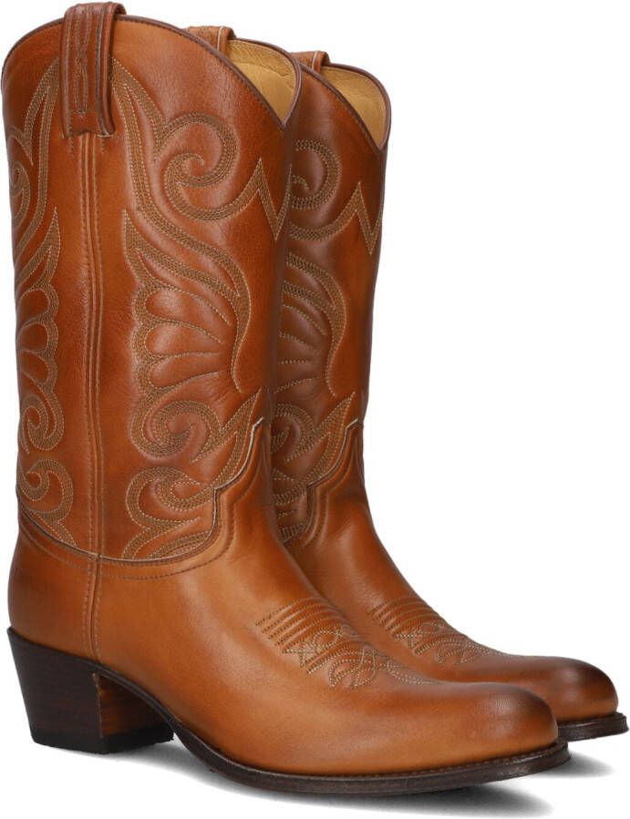 City Western bruin Tinten 11627 Cowboylaarzen Western Laarzen Dames Cognac