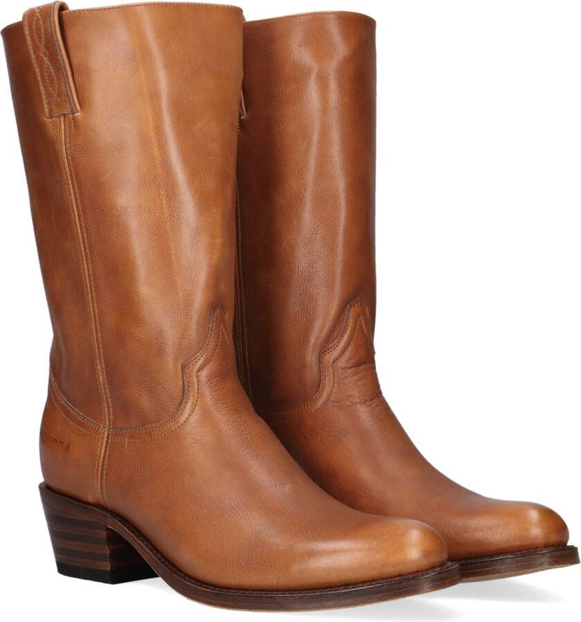SENDRA Cowboylaarzen Dames 14394 Maat: 36 Materiaal: Leer Kleur: Cognac
